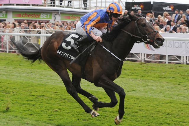 Magician wins the Bet Victor Dee Stakes at Chester yesterday