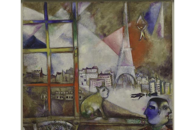 Up in the air: Marc Chagall’s Paris Through the Window (1913) will be at Tate Liverpool for four months
