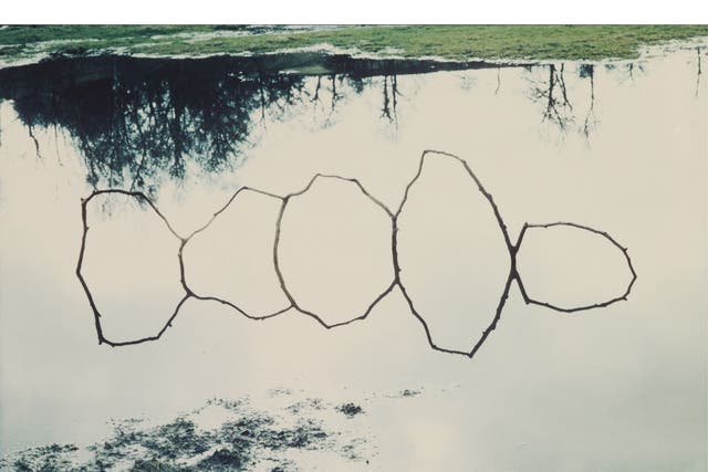 Natural-born talent: Andy Goldsworthy’s Forked Twigs in Water-Bentham (1979