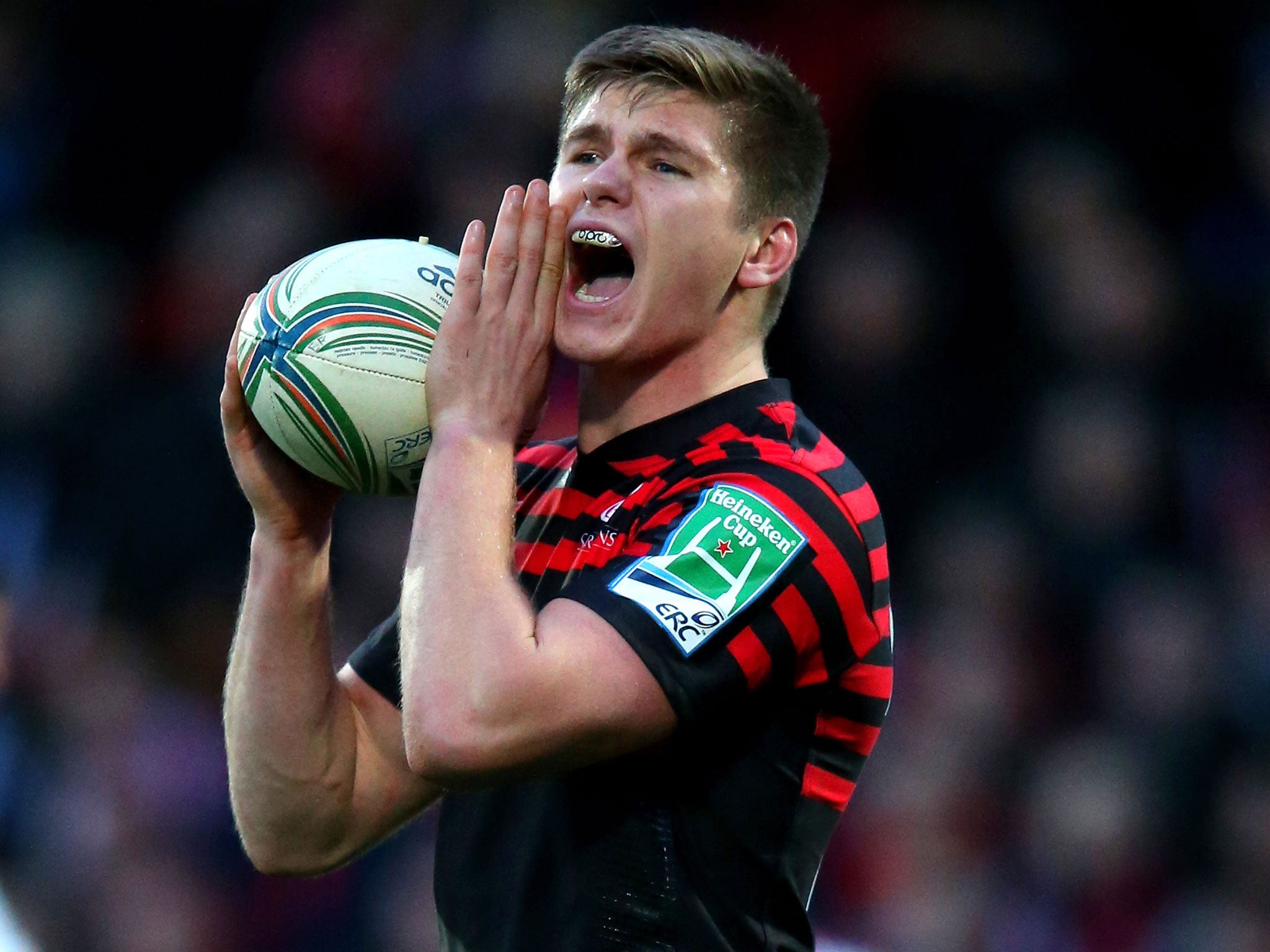 Call to arms: Owen Farrell says the climax to the season is not all about winning silverware, ‘It’s about how everyone works hard for each other’