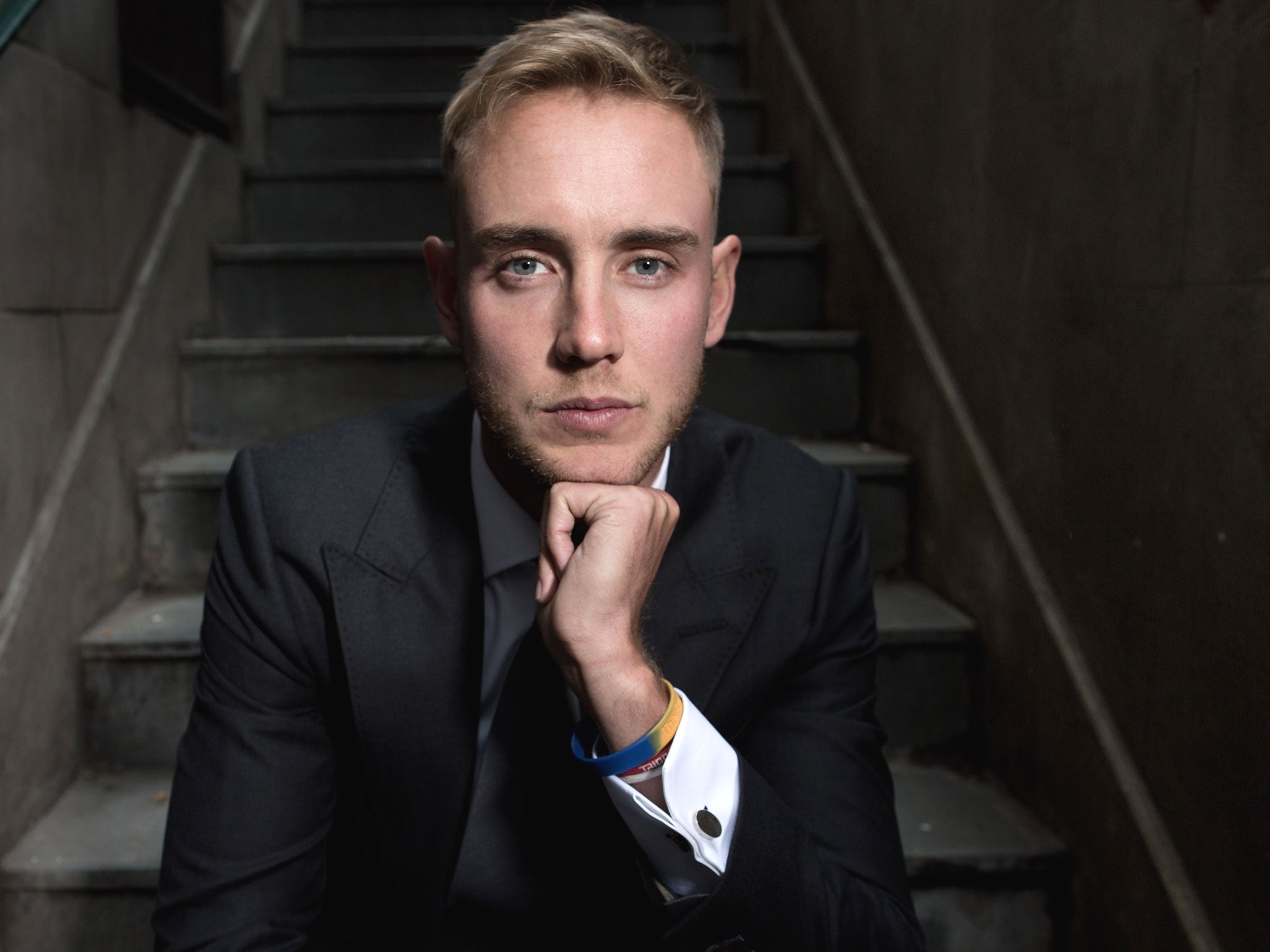 On the way up: 'It excited me, just thinking about how much improvement there could be in my game,' says Stuart Broad