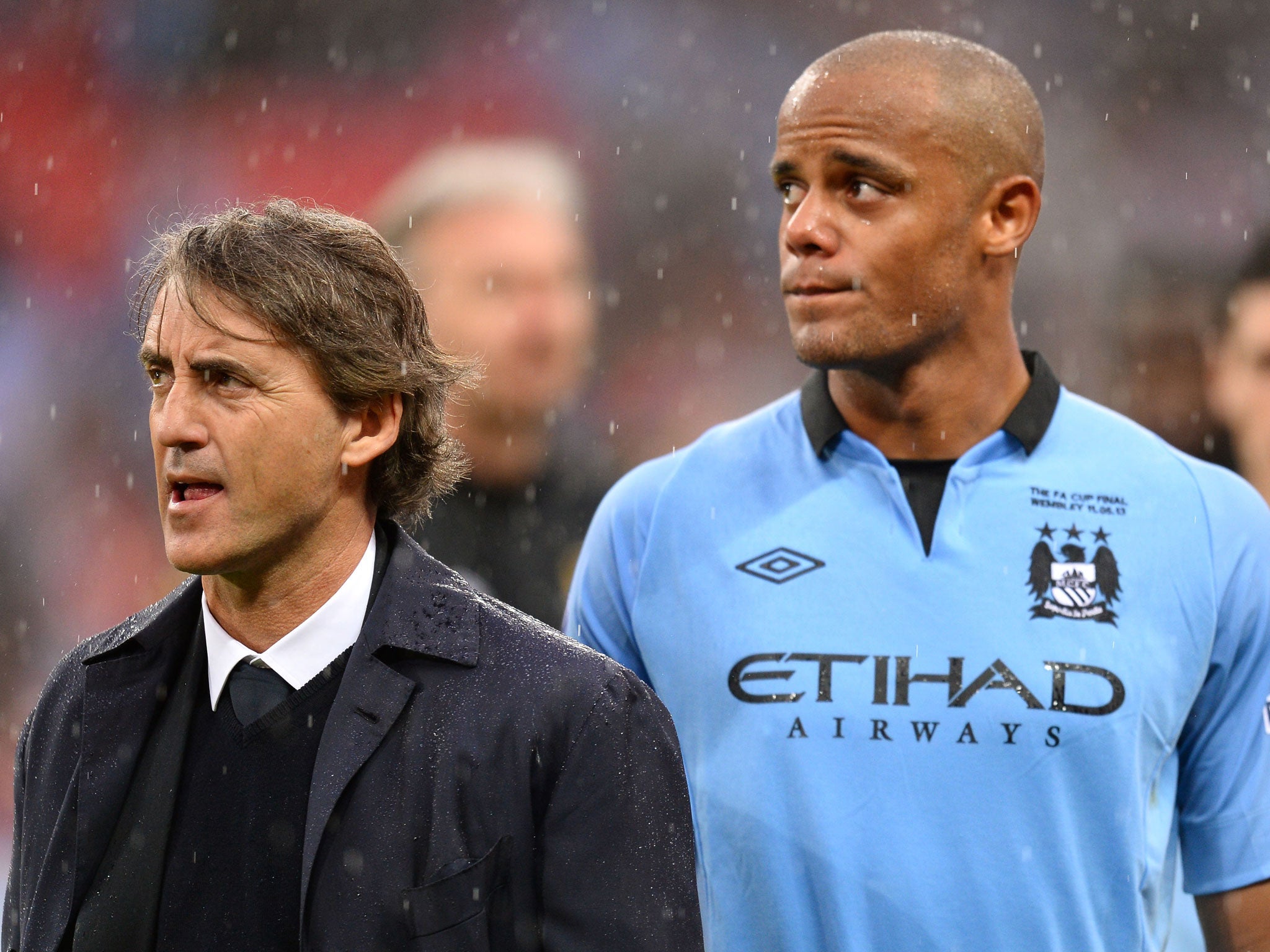 Mancini’s day ended in disappointment, as did Captain Vincent Kompany's