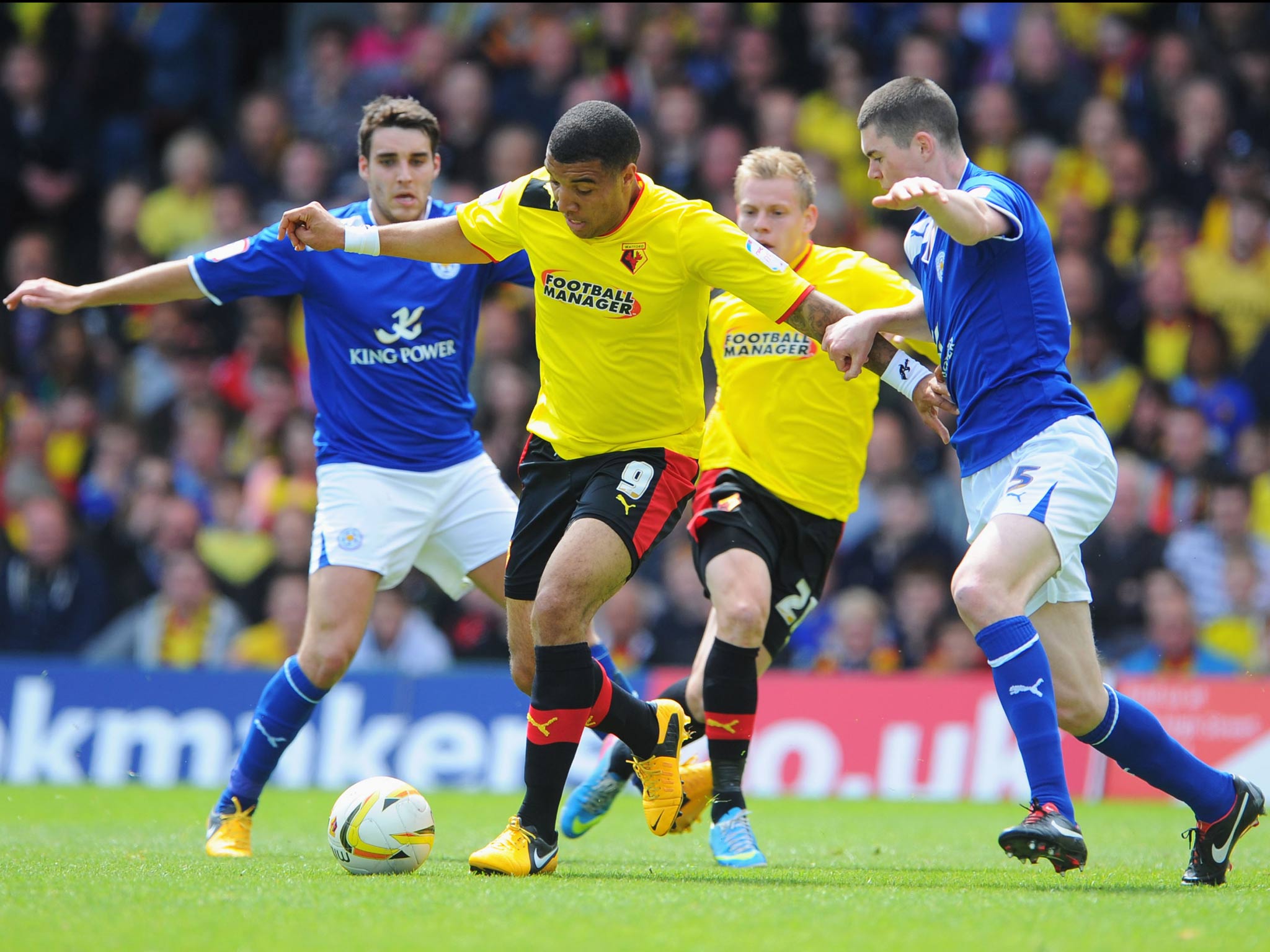 Troy Deeney scored a late winner to send Watford through to the Championship play-off finals
