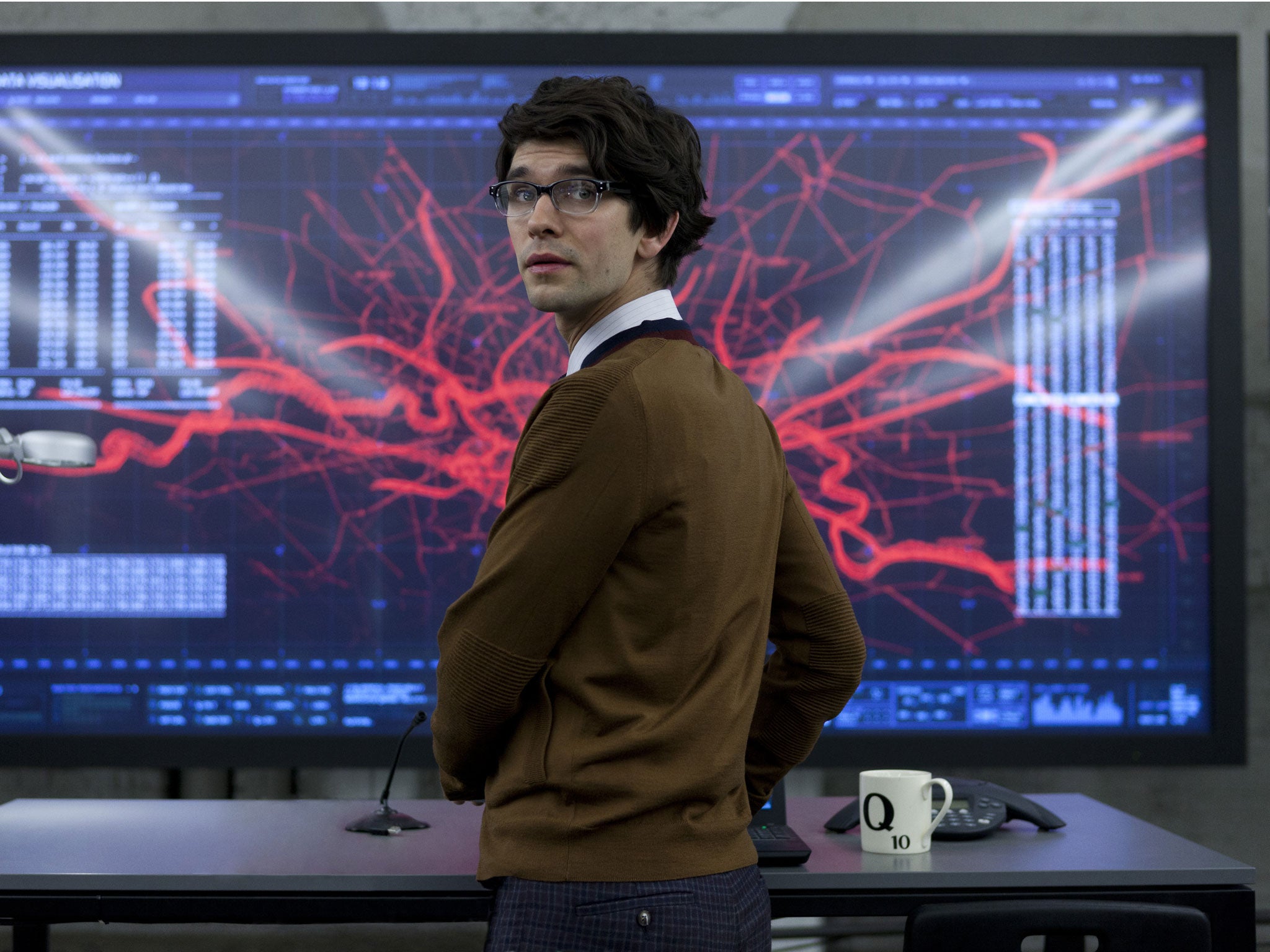 Ben Whishaw as the spy boffin Q in the Bond film ‘Skyfall’
