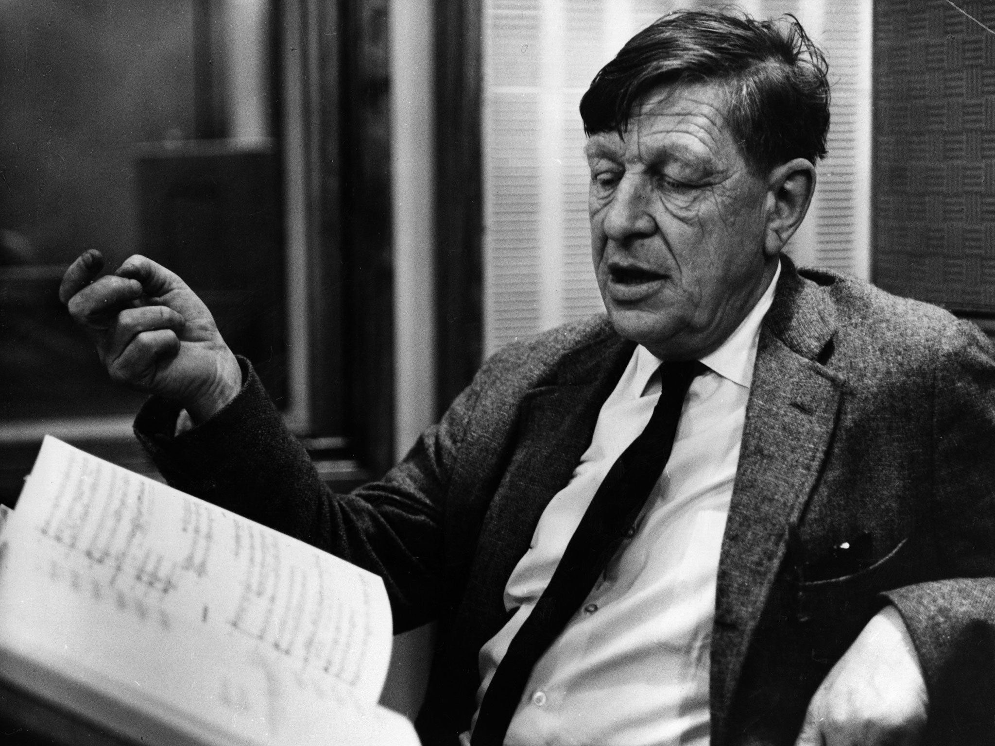 The journal is one of only three kept by Auden, seen here in 1960