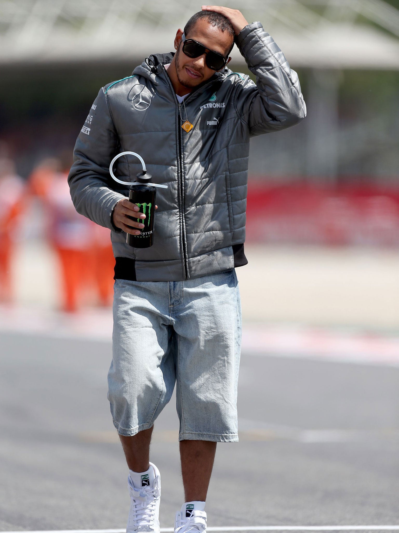 Hamilton started on the front row of the grid but finished 12th
