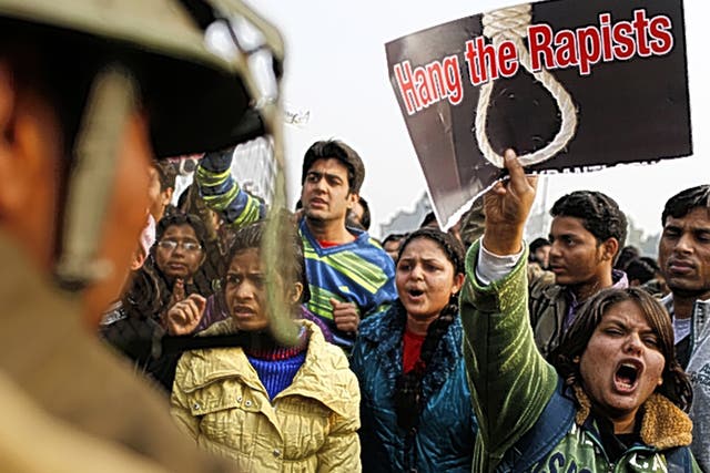 Fired up: protests in New Delhi in December 2012