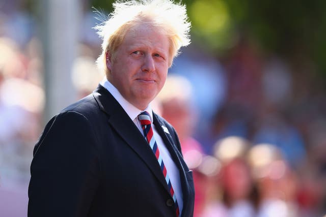 Boris Johnson said he was backing David Cameron 'all the way'