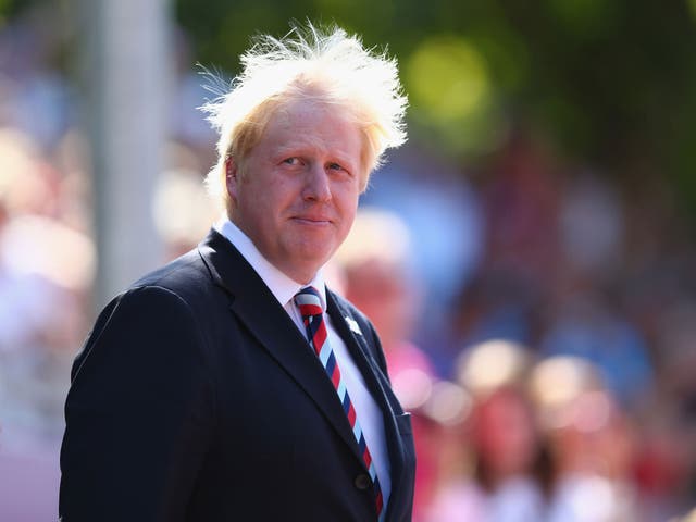 Boris Johnson said he was backing David Cameron 'all the way'