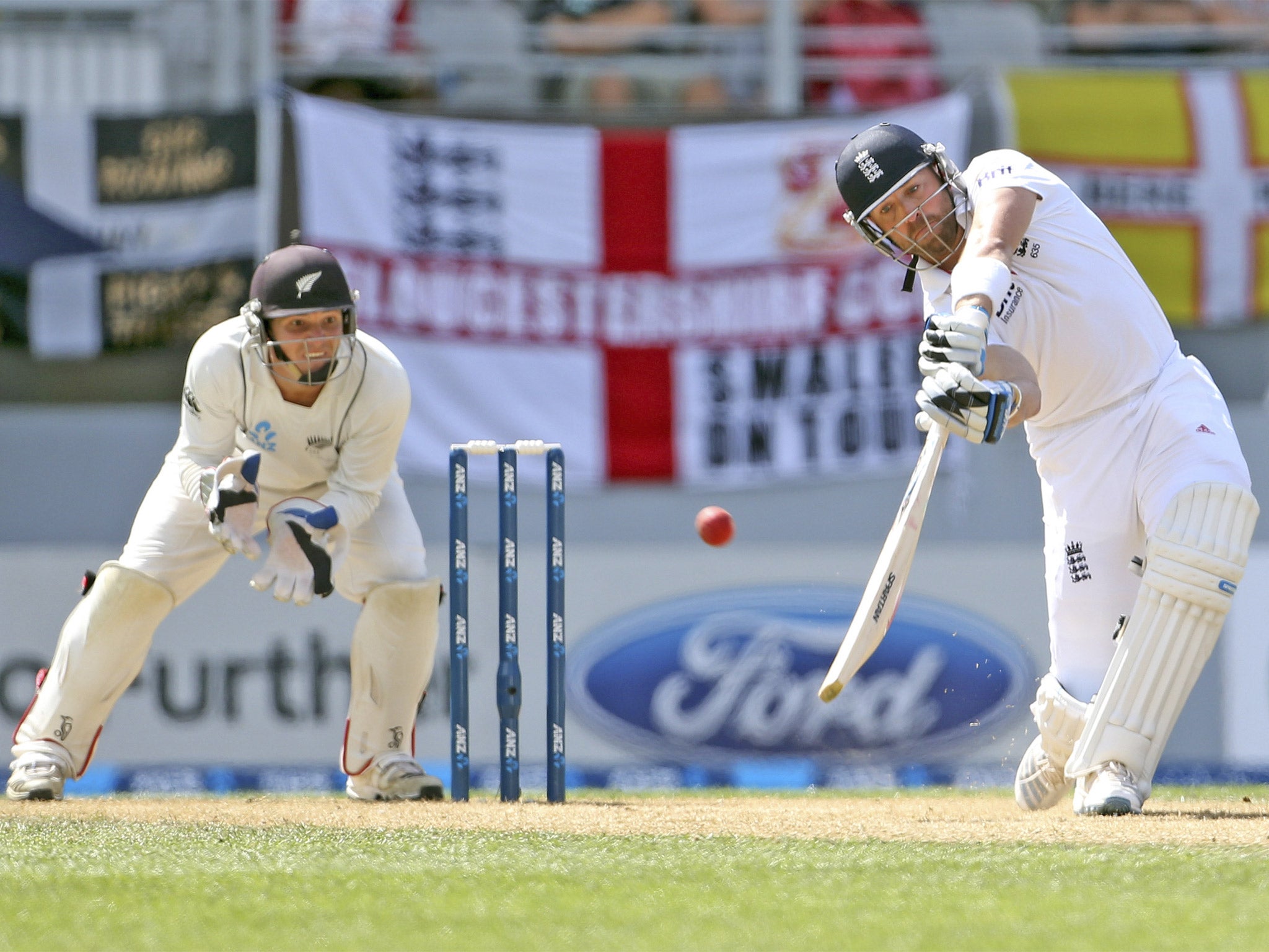 Matt Prior on the attack in the third Test against New Zealand in March