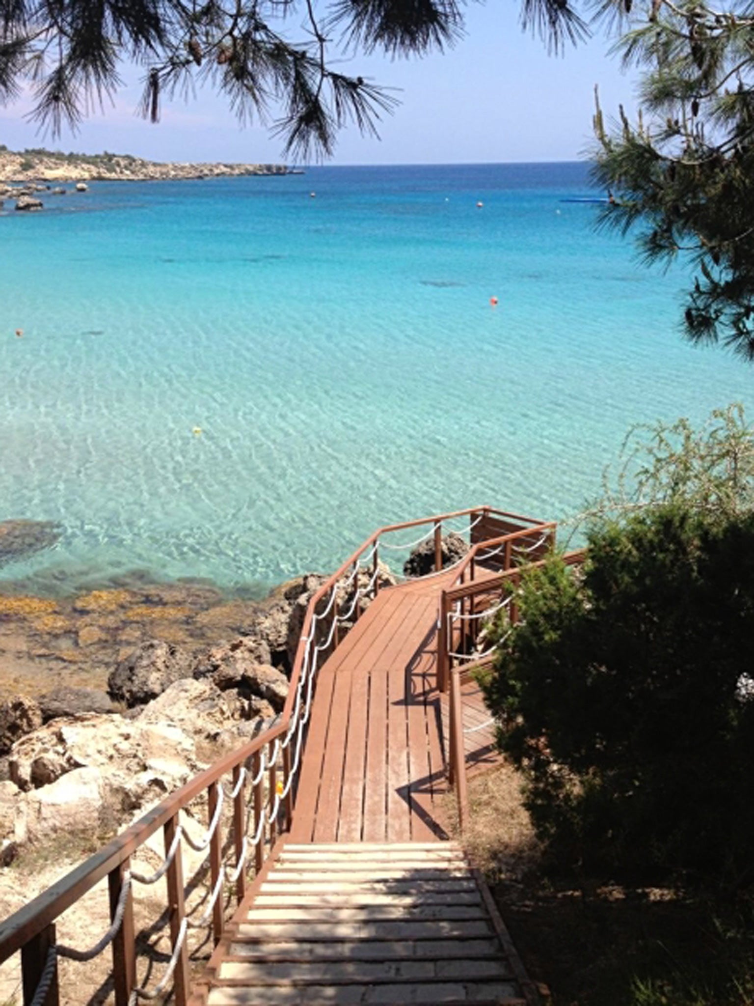 View on to Nissi beach