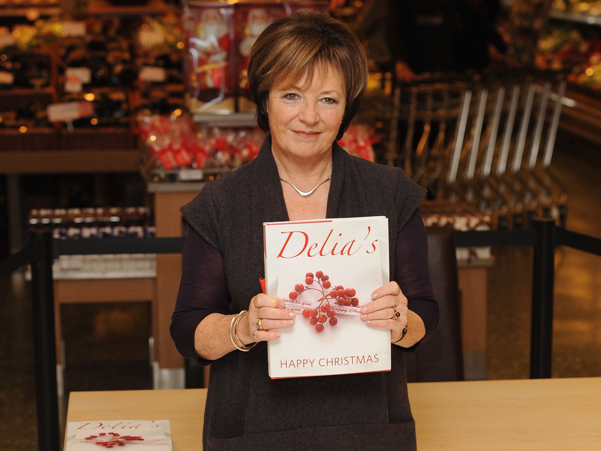 Delia Smith attends a book signing event for her latest cookery book 'Delia's Happy Christmas' at John Lewis, Oxford Street on December 3, 2009 in London, England.