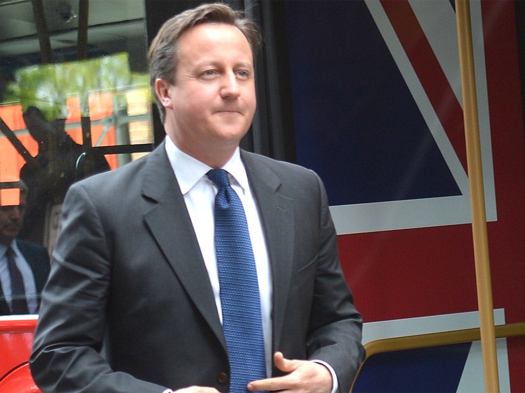Cameron denied he had been 'panicked' into bringing forward the draft Bill