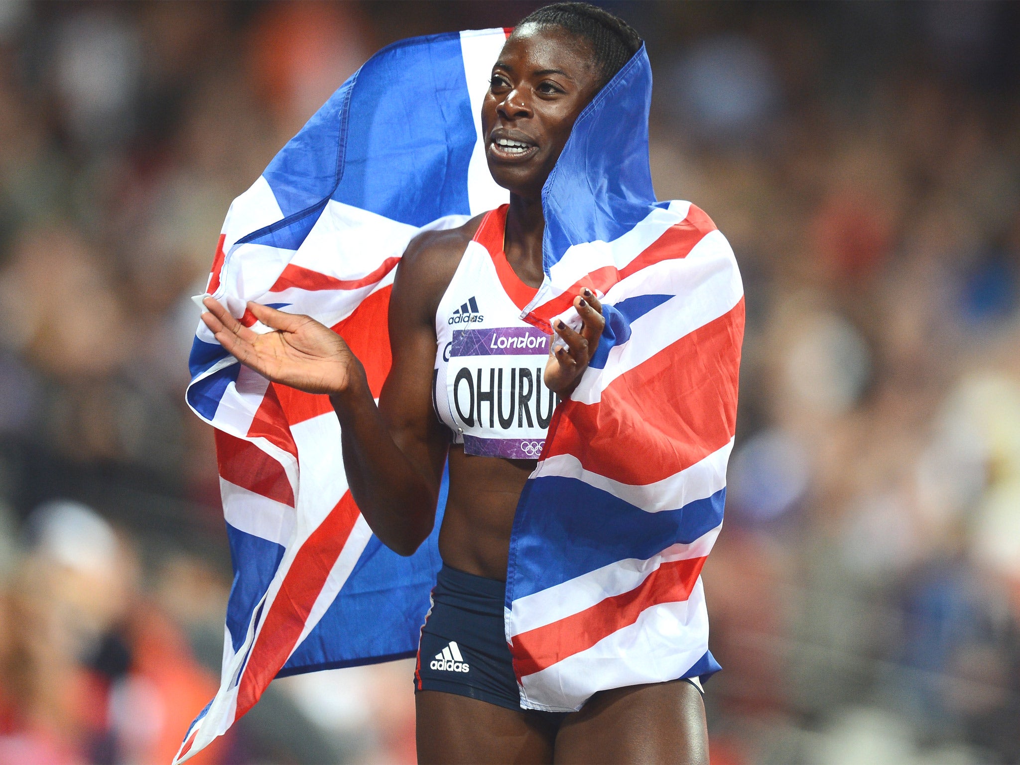 Christine Ohuruogu after clinching Olympic silver last year