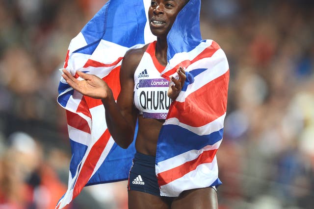 Christine Ohuruogu after clinching Olympic silver last year