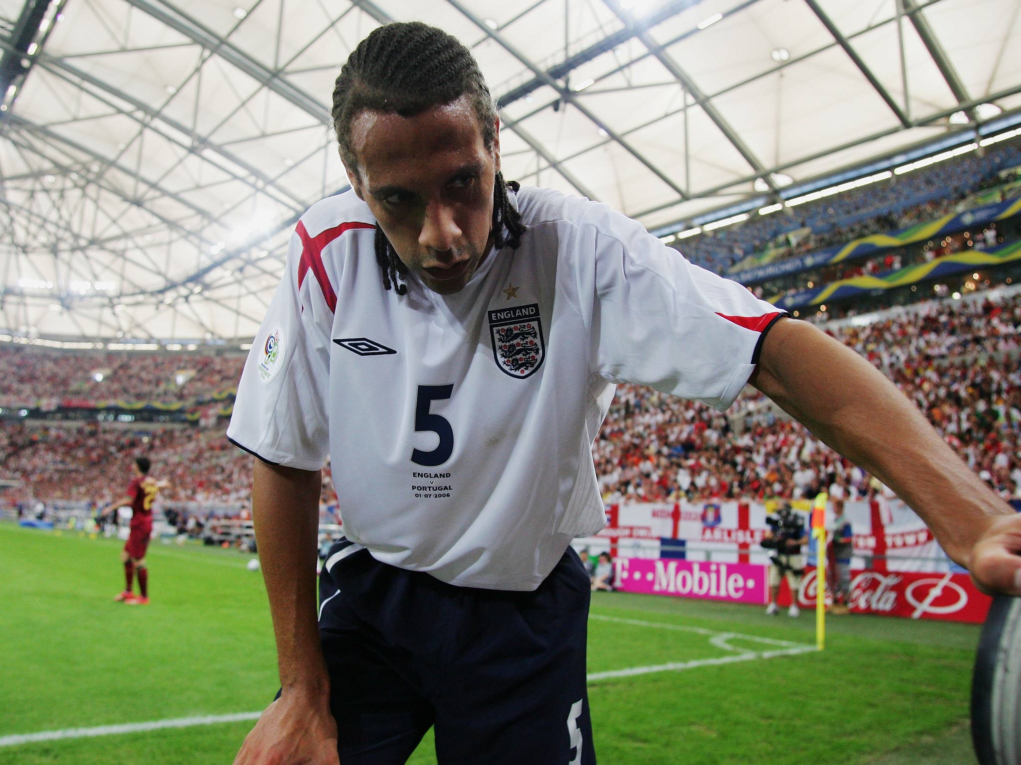 Rio Ferdinand pictured at the 2006 World Cup