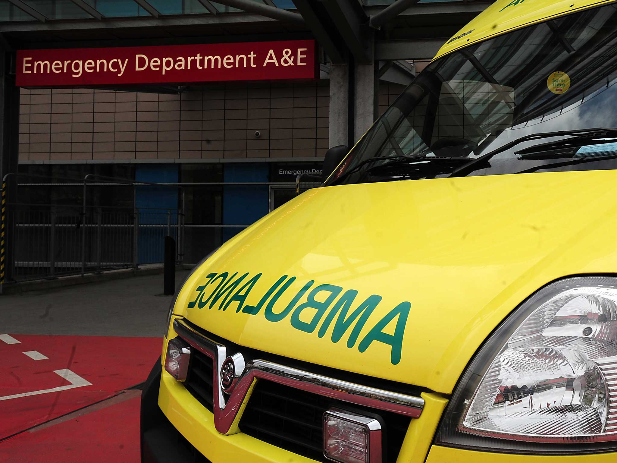 An entire A&E hospital ward was evacuated by emergency fire crews on Friday evening, after a woman brought a bottle of weed killer into the unit.