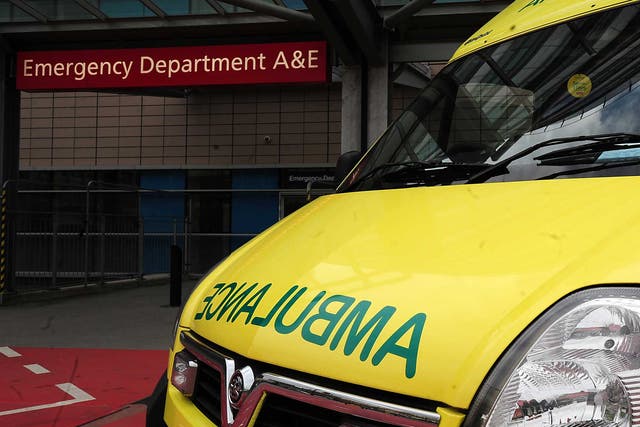 An entire A&E hospital ward was evacuated by emergency fire crews on Friday evening, after a woman brought a bottle of weed killer into the unit.