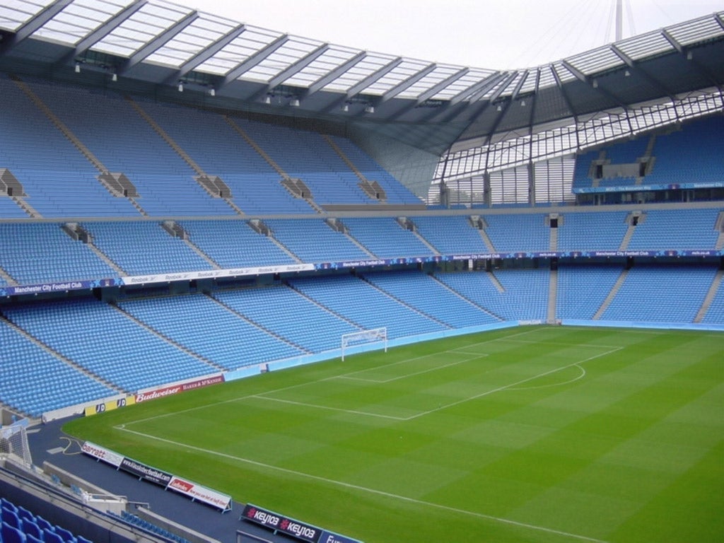 How the Etihad will look with a third tier added to the South Stand