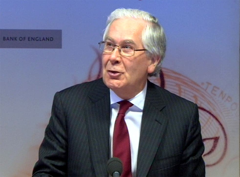 Sir Mervyn King has delivered his 82nd and final Inflation Report