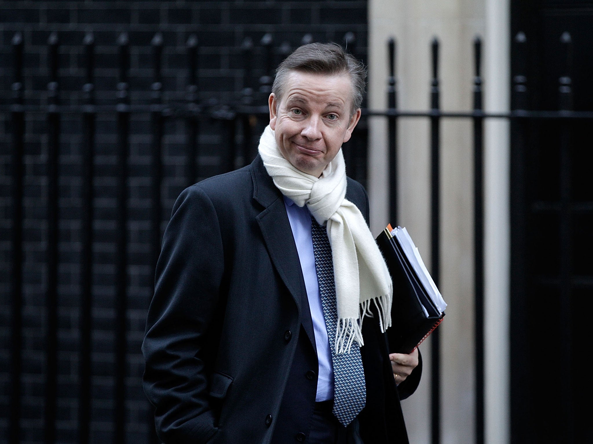 Education Secretary Michael Gove arrives for a cabinet meeting in Downing Street on December 9, 2010 in London, England.