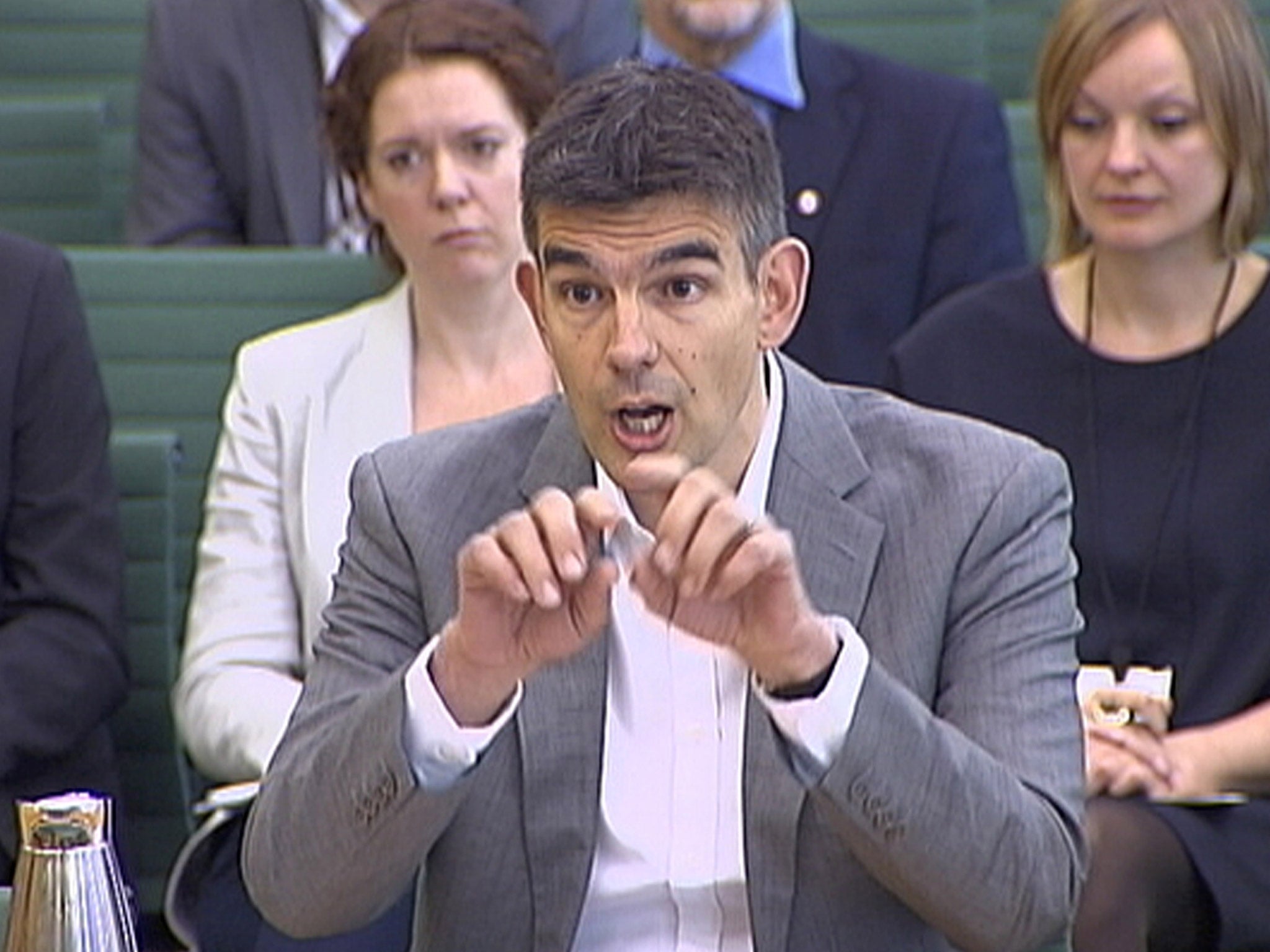 16 May 2013: Google's Northern Europe boss, Matt Brittin, testifies to the British parliamentary Public Accounts Committee about their taxation practices in London