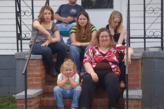 A big bit of TLC: Honey Boo Boo (front left) and family, from the American reality show