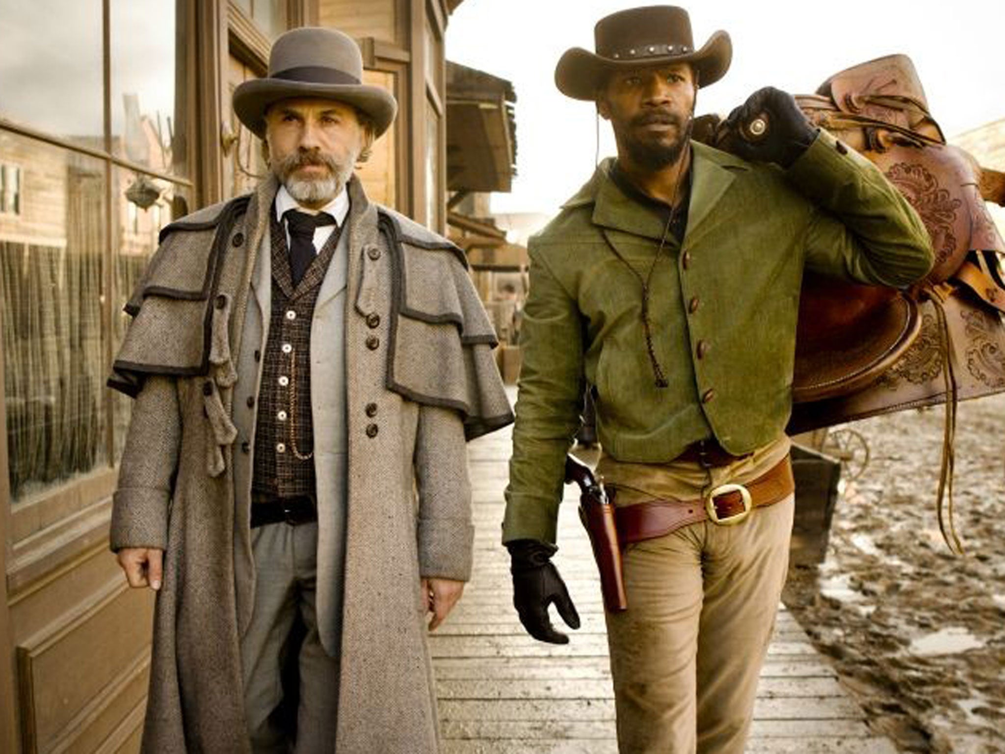 Christoph Waltz (left) bagged the Oscar for Best Supporting Actor for his role in Django Unchained