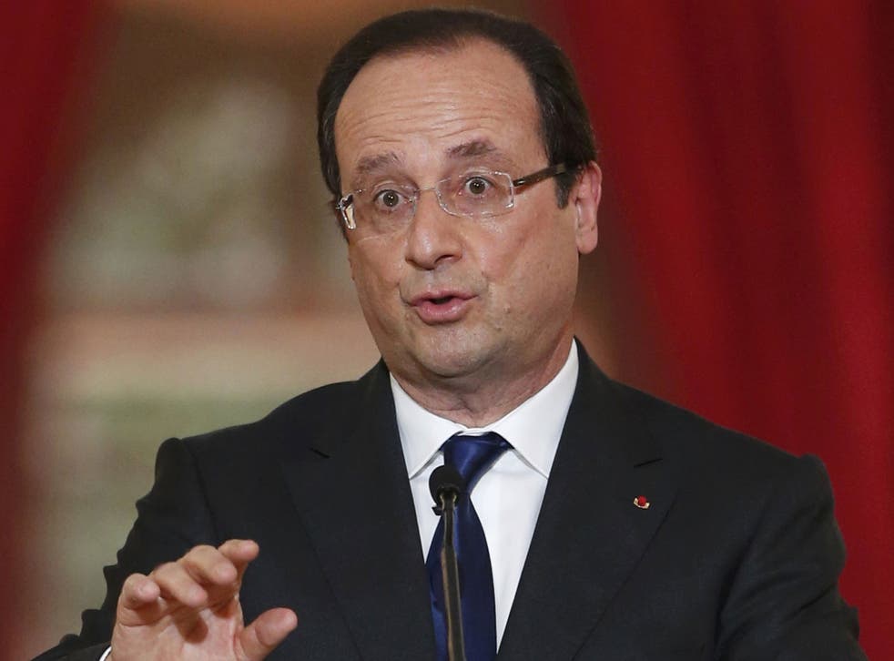 President François Hollande: 'The chemical massacre in Damascus cannot go unpunished'