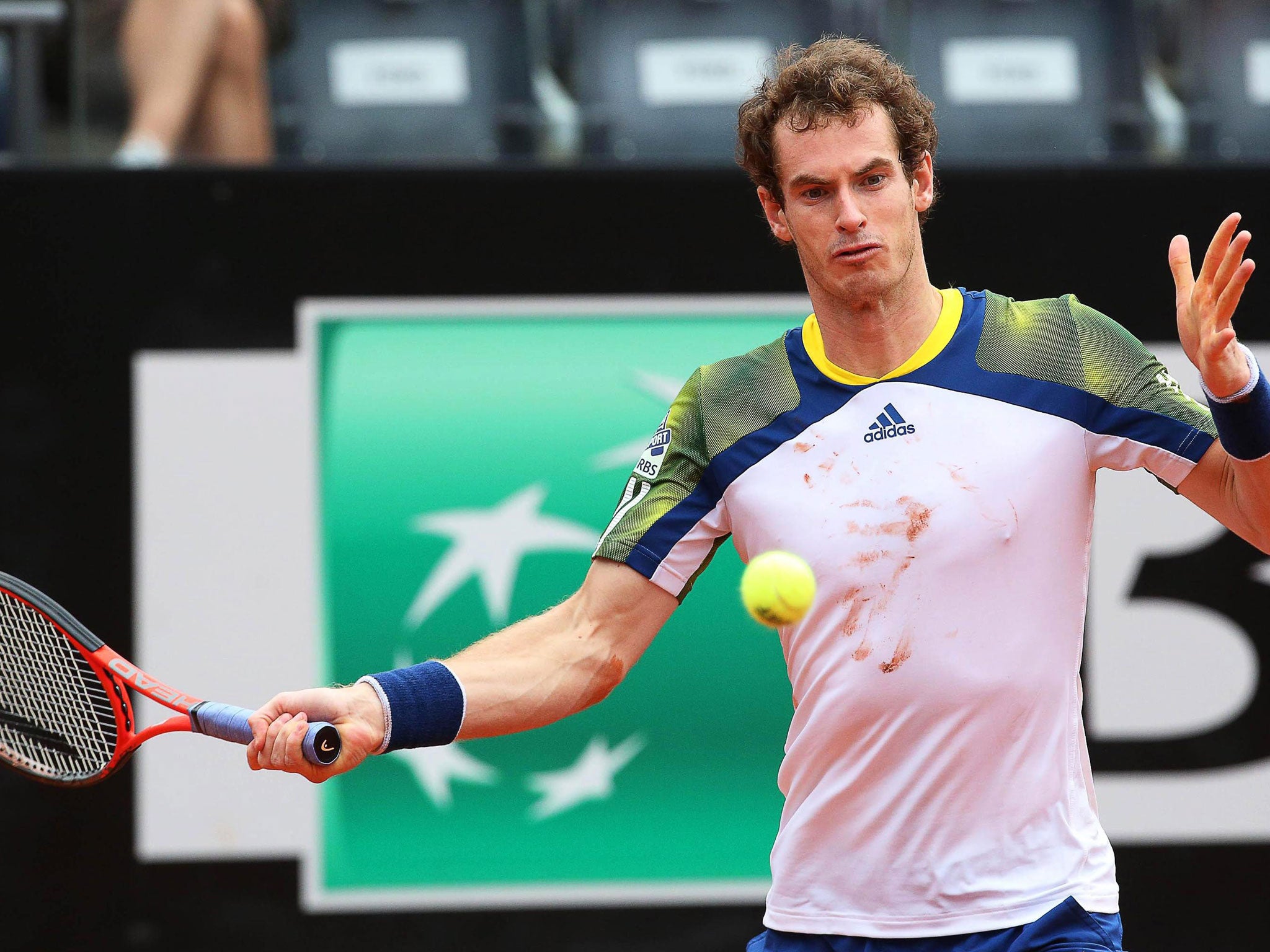 Andy Murray is waiting for results of a scan on his back that forced him to quit in Rome