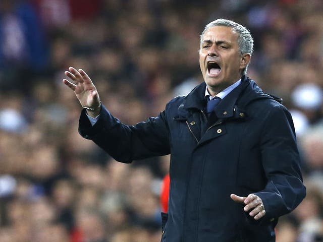 Real Madrid coach Jose Mourinho during the Spanish Copa del Rey final