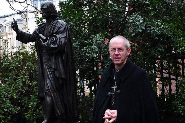 Justin Welby has abandoned his support for civil partnerships for heterosexual couples