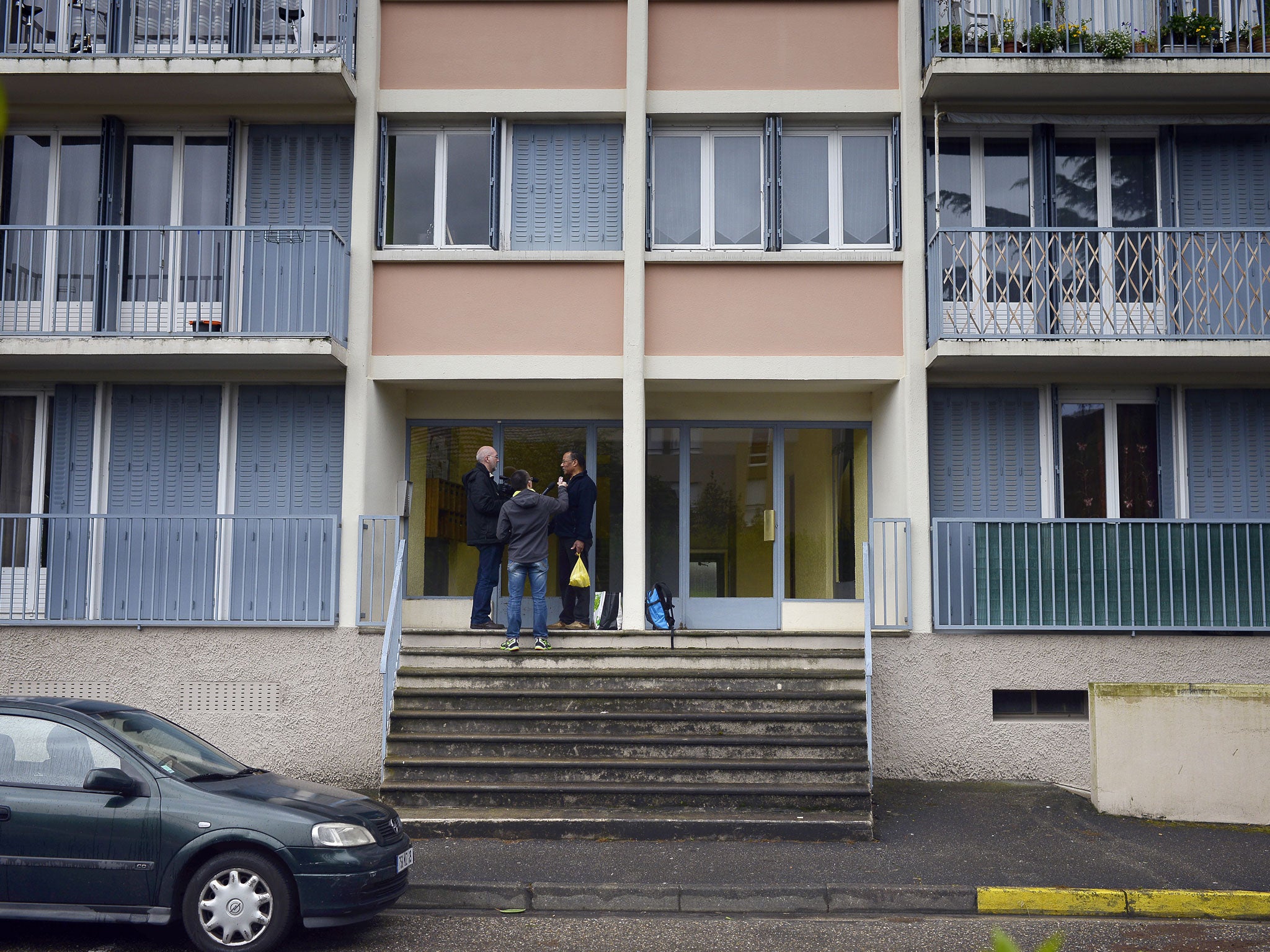 The apartment building where the bodies of two children, aged 5 and 10, were discovered
