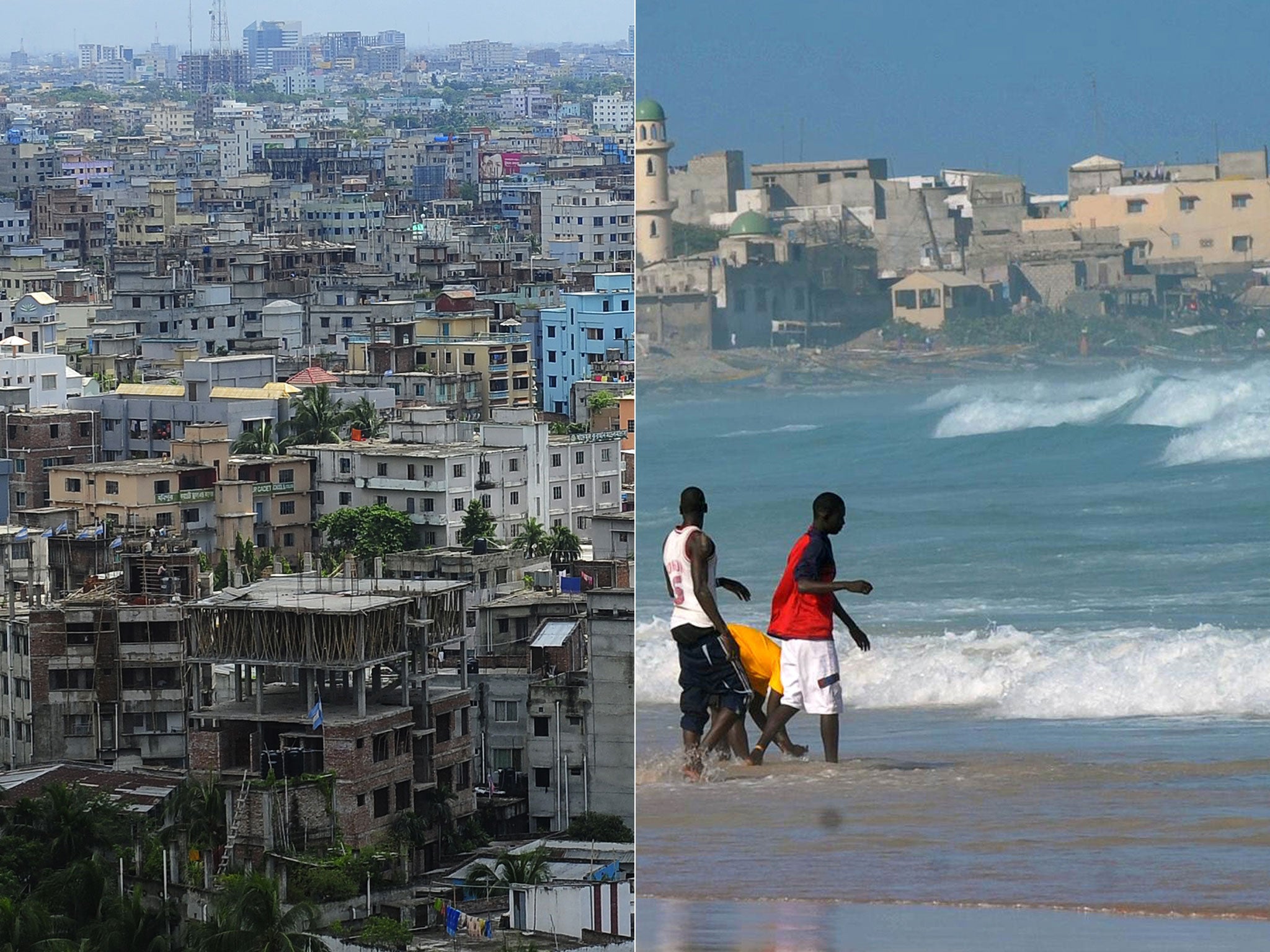 Dhaka and Dakar