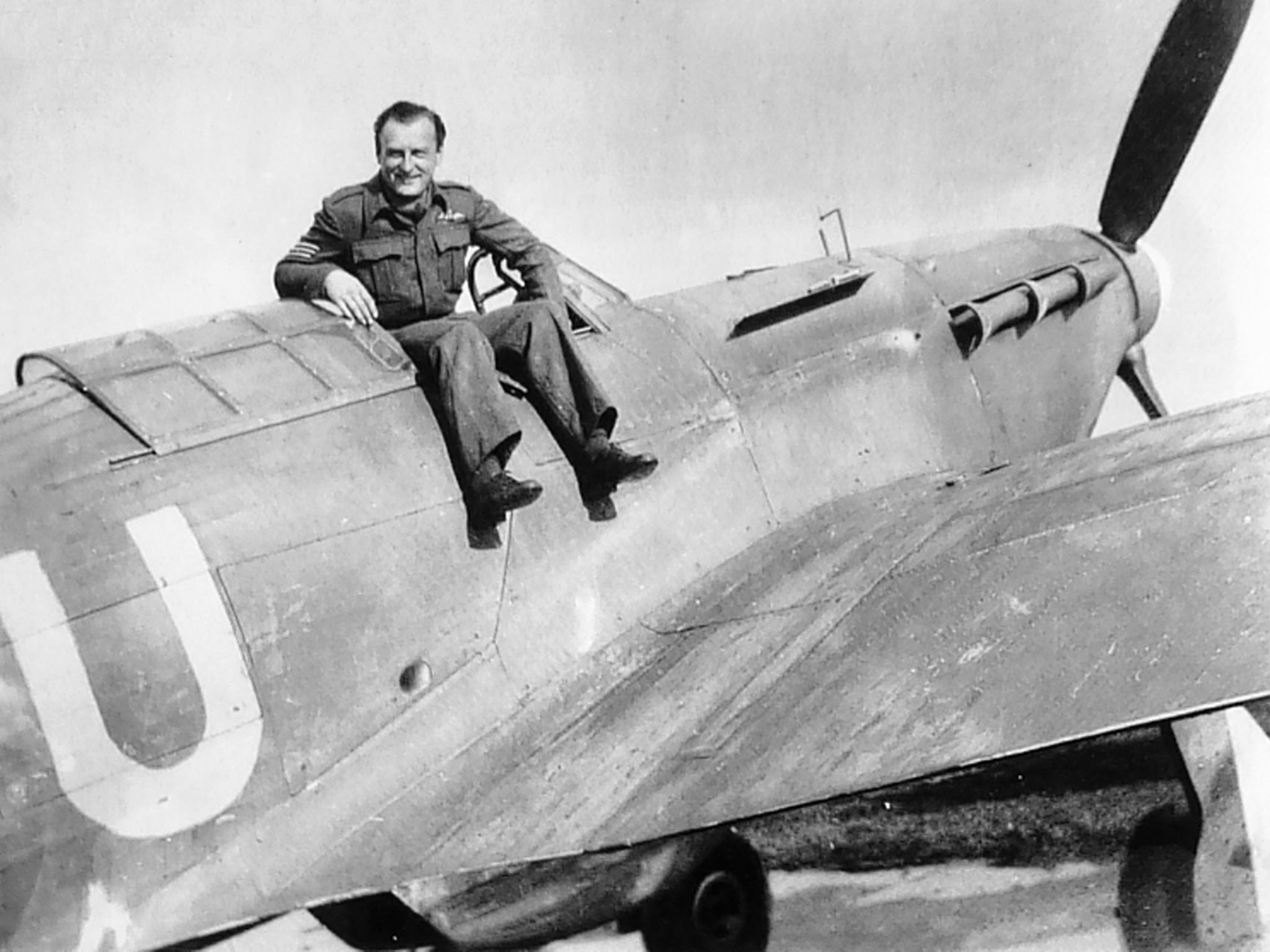 Skarvada aboard his Hurricane at RAF Dyce, Aberdeen, in 1941; 480 Czech pilots died flying for Britain