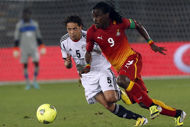 Derek Boateng in action for Ghana during the African Cup of Nations