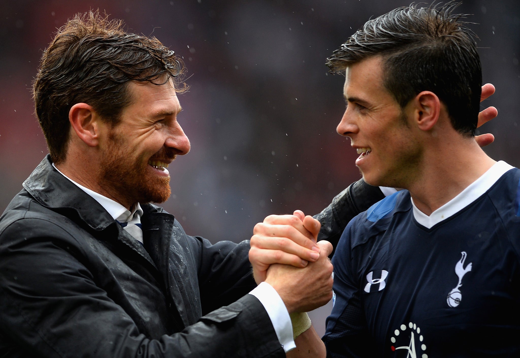 Andre Villas-Boas and Gareth Bale celebrate together but just how long will they both remain at Tottenham?