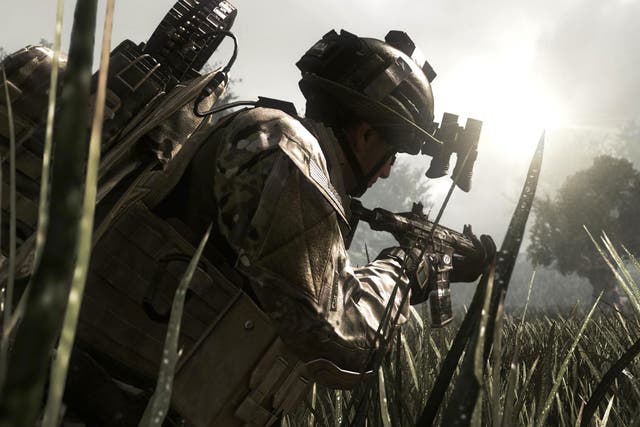 This video game image released by Activision shows a scene from 'Call of Duty: Ghosts,' one of the games reserved by a man who then entered a GameStop store and stole them 