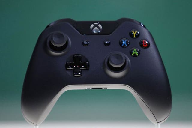 Xbox One Controller is shown during a press event unveiling Microsoft's new Xbox in Redmond, Washington