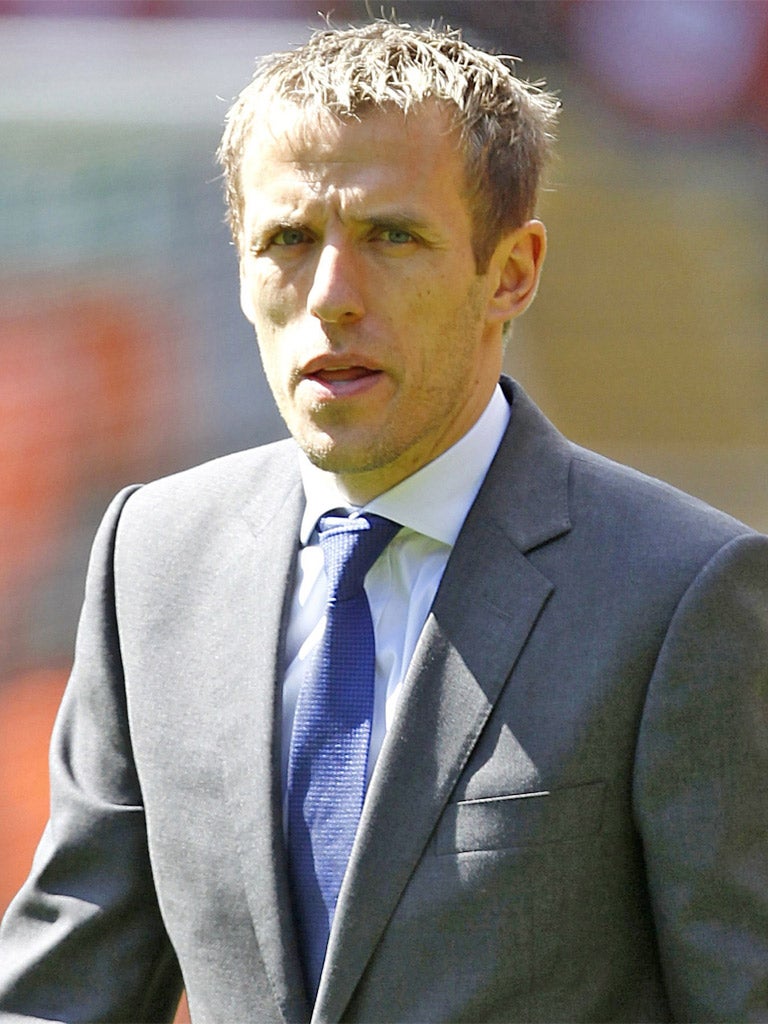 Phil Neville has been linked with the Everton job and working with David Moyes at United