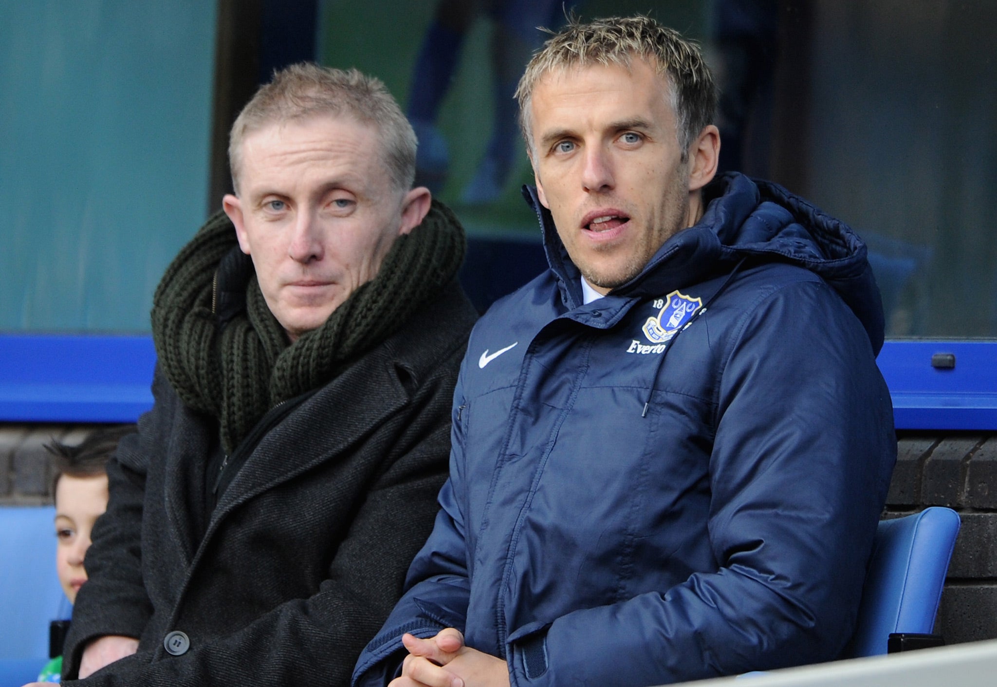 Phil Neville has been linked with the Everton manager's vacancy