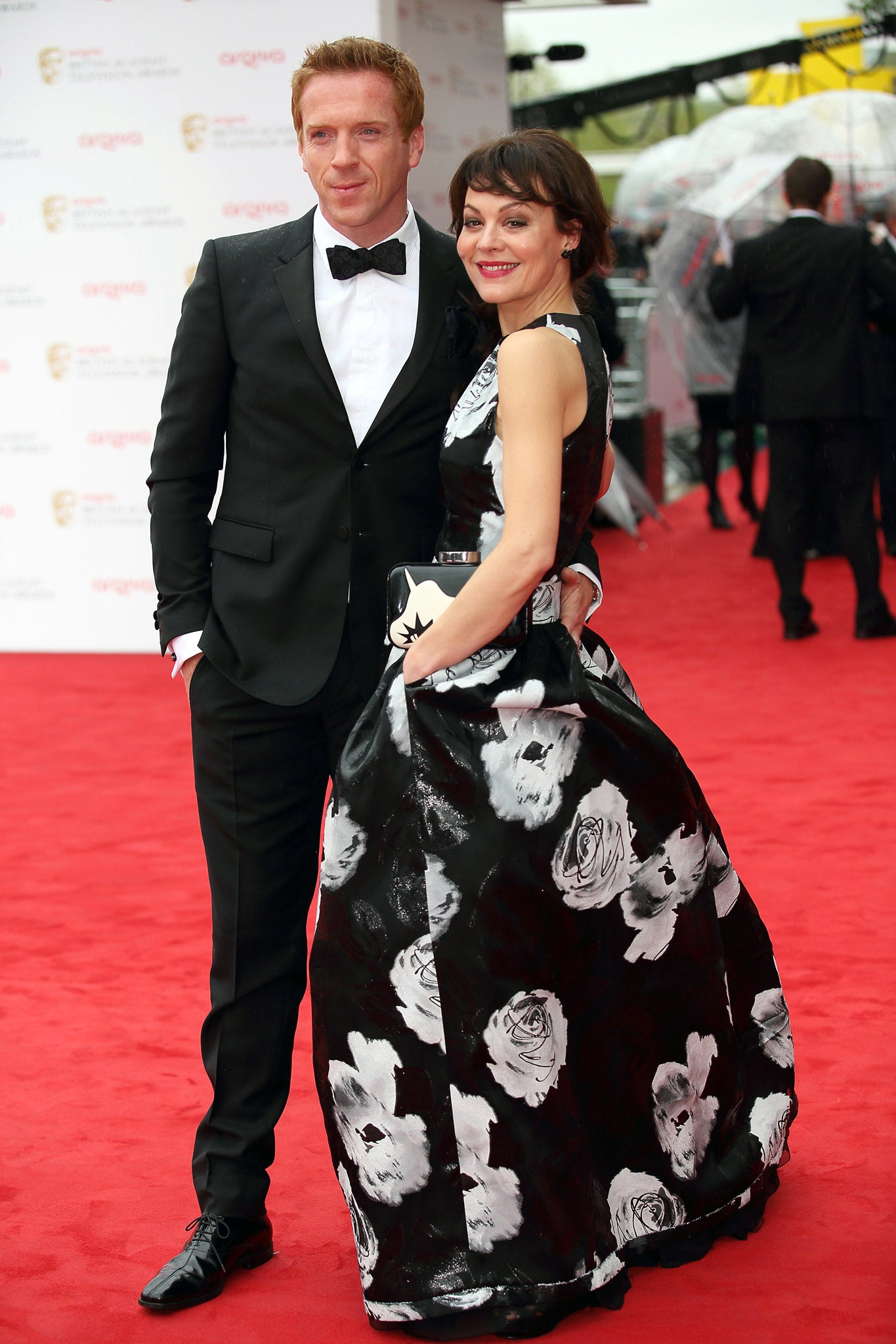 British actors Damian Lewis and Helen McCrory at the TV Baftas