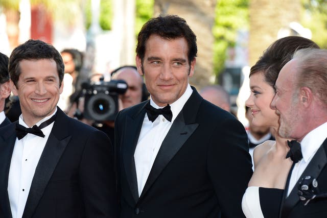 Guillaume Canet, Clive Owen, Marion Cotillard, and James Caan attend the 'Blood Ties' Premiere during the 66th Annual Cannes Film Festival at the Palais des Festivals on May 20, 2013 in Cannes