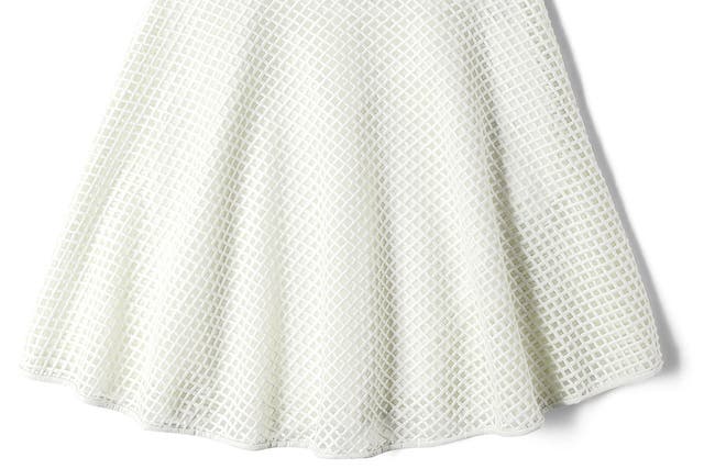 DKNY's lattice leather and tulle circle skirt, £265, my-wardrobe.com