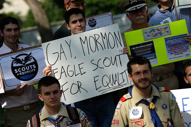 Pro-equality Scouts rally in Washington