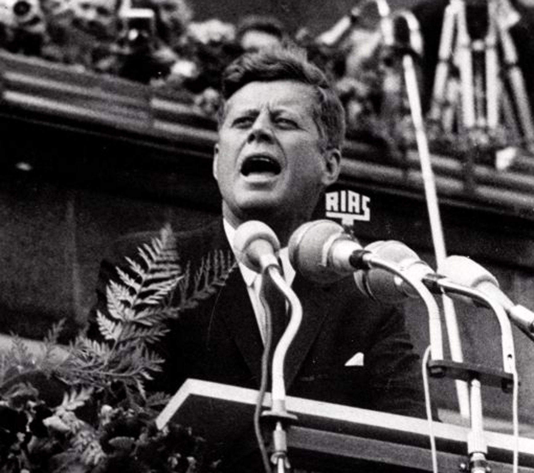 Kennedy declares ‘Ich bin ein Berliner’ in West Berlin in 1963