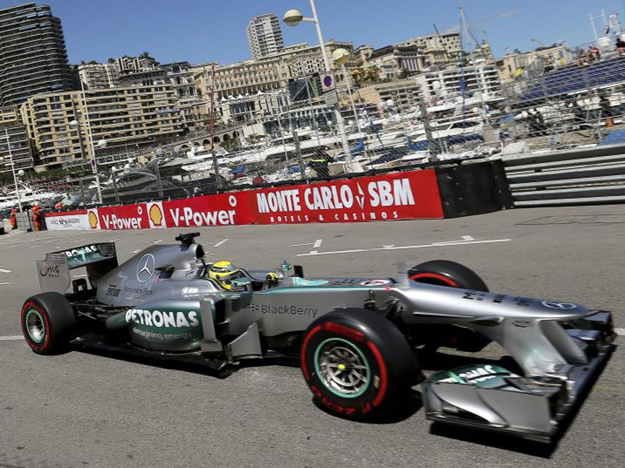 Nico Rosberg
was once again faster than Lewis Hamilton in practice
