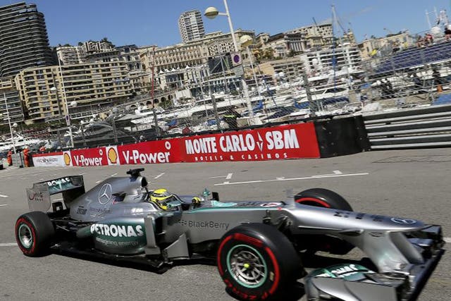 Nico Rosberg
was once again faster than Lewis Hamilton in practice 