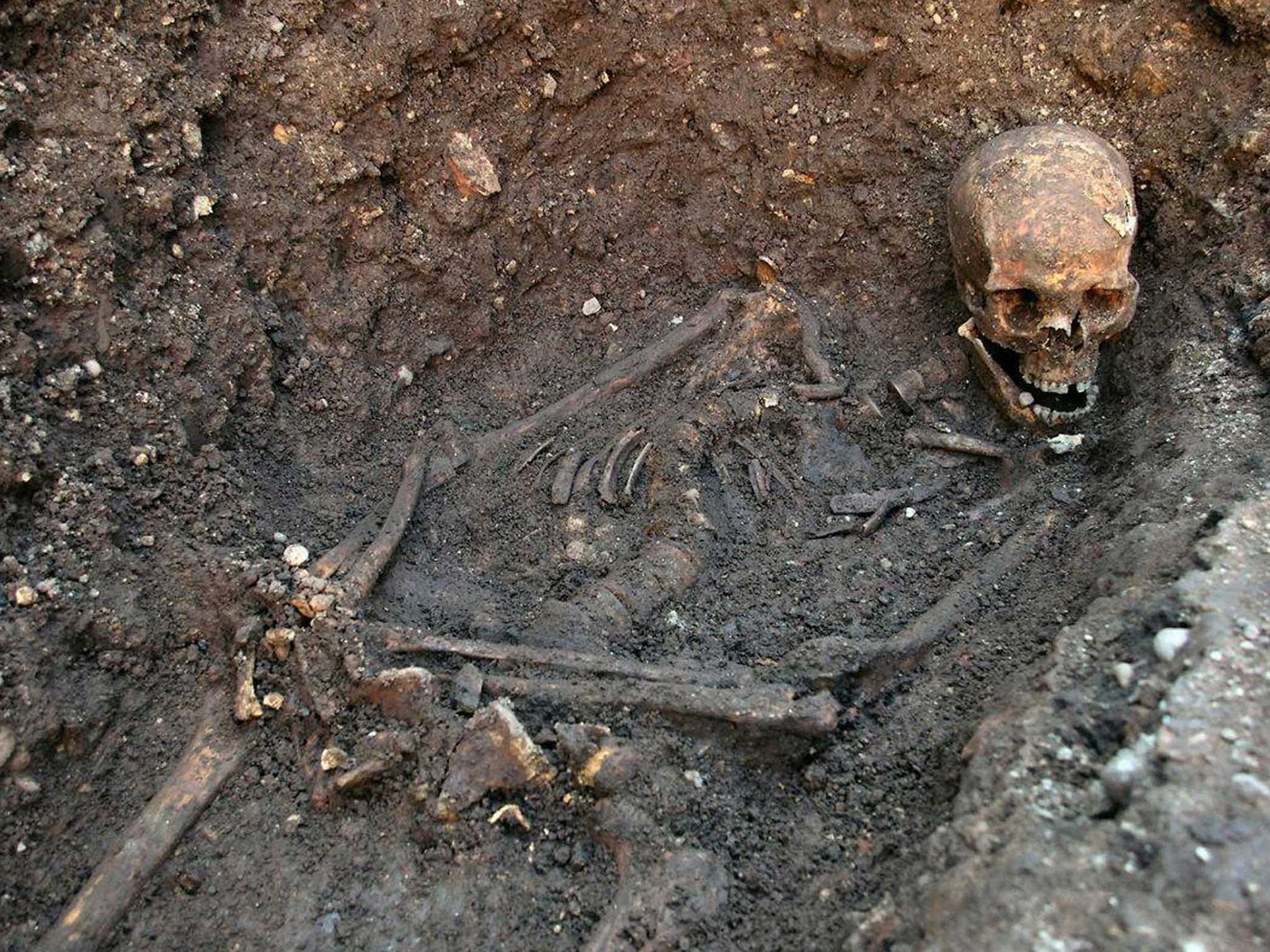 The remains of King Richard III were found in a hastily dug, untidy grave, under a car park in Leicester