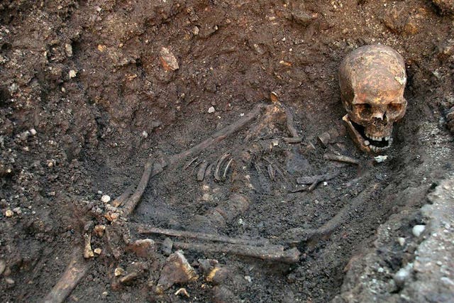 The remains of King Richard III were found in a hastily dug, untidy grave, under a car park in Leicester